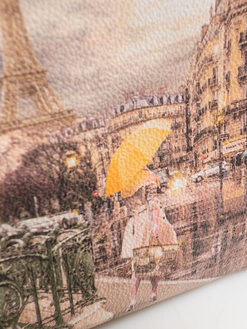 YESBAG Pochette moyenne avec revers Métro parisien - Sacs pour Femme