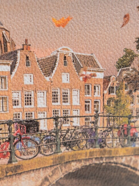 YESBAG Pochette moyenne avec revers rivière d'automne - Sacs pour Femme