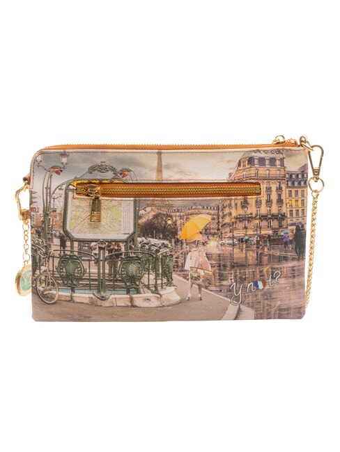 YESBAG Clutch Pochette avec bandoulière Métro parisien - Sacs pour Femme