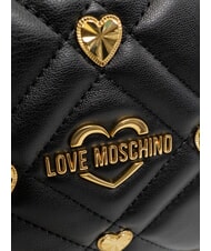 LOVE MOSCHINO EMBOSSED Pochette Noir - Sacs pour Femme - 3