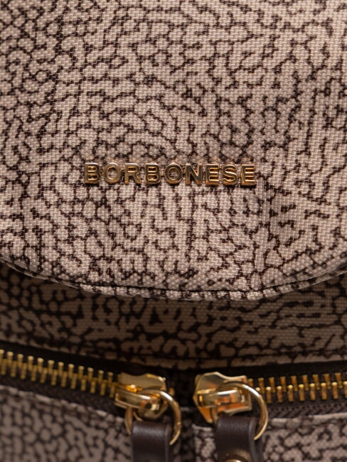 FLEXOS ZIP Sac &agrave; dos naturel op/brun fonc&eacute; - Sacs pour Femme