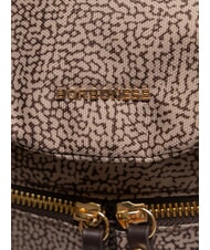 BORBONESE FLEXOS ZIP Sac &agrave; dos naturel op/brun fonc&eacute; - Sacs pour Femme - 3