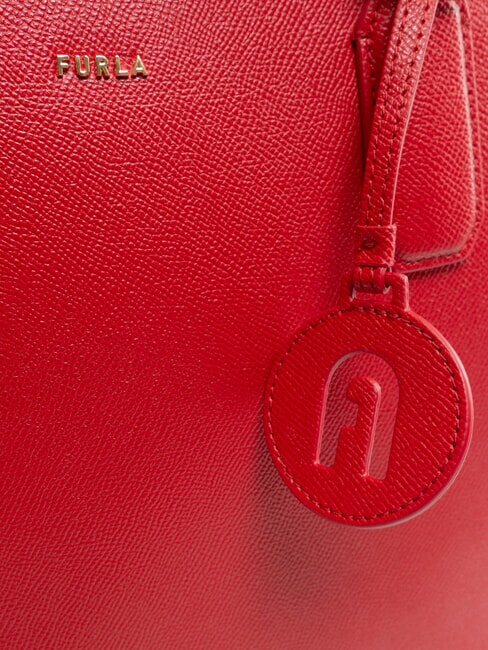 CLASSIC Sac cabas en cuir imprimé Andromeda Rouge vénitien - Sacs pour Femme