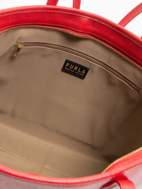 CLASSIC Sac cabas en cuir imprimé Andromeda Rouge vénitien - Sacs pour Femme