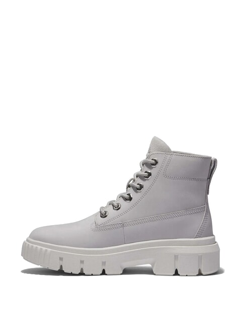 GREYFIELD Bottines en cuir gris violet - Chaussures Femme