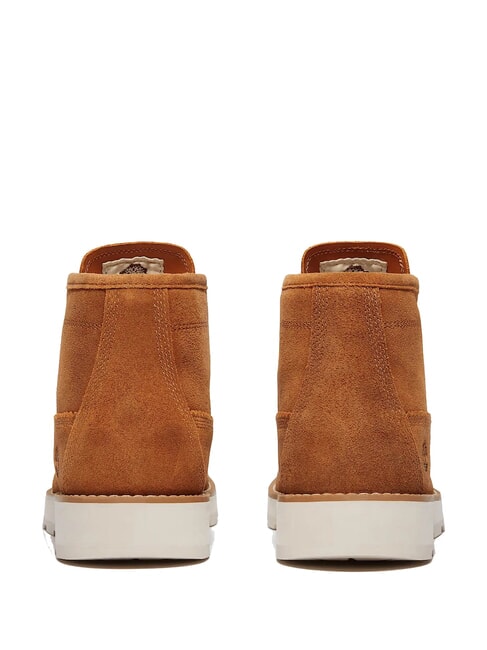 BRITTON MILLS bottes en cuir daim rouille - Chaussures Homme