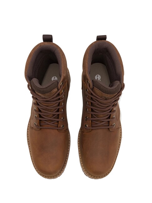 BRITTON ROAD Bottines en cuir imperméables rouille pleine fleur - Chaussures Homme