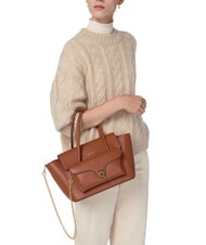 COCCINELLE DOUBLE BEAT Sac &agrave; bandouli&egrave;re Cognac - Sacs pour Femme - 6