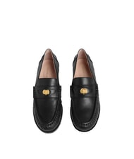 COCCINELLE C-PENNY LOAFER Mocassins en cuir lisse Noir - Chaussures Femme - 3