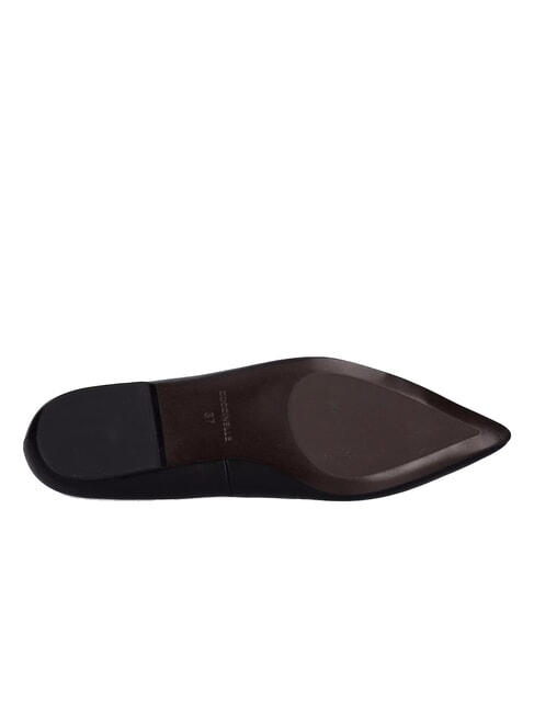 C-ME SMOOTH Ballerines en cuir lisse Noir - Chaussures Femme