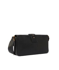 PINKO LOVE ONE CLASSIC SLOUCHY Sac à bandoulière en cuir noir-or antique - Sacs pour Femme - 2