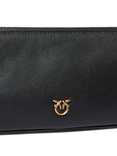 HALF MOON Petit sac à bandoulière en cuir noir-or antique - Sacs pour Femme