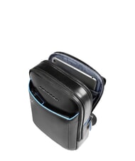 PIQUADRO BLUE SQUARE  Sac pour iPad Mini Noir - Sacs en Bandoulières pour Homme - 4
