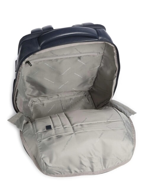 RUSSEL Sac à dos en cuir pour ordinateur portable 15,6" bleu - Sacs à dos pour ordinateur portable