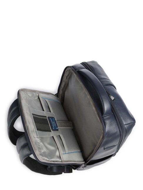 RUSSEL Sac à dos en cuir pour ordinateur portable 15,6" bleu - Sacs à dos pour ordinateur portable