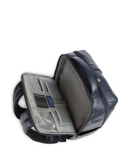 PIQUADRO RUSSEL Sac à dos en cuir pour ordinateur portable 15,6" bleu - Sacs à dos pour ordinateur portable - 5