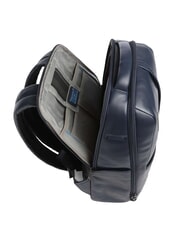 PIQUADRO RUSSEL Sac à dos pour ordinateur portable 14 pouces, en cuir bleu - Sacs à dos pour ordinateur portable - 3