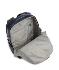 PIQUADRO RUSSEL Sac à dos pour ordinateur portable 14 pouces, en cuir bleu - Sacs à dos pour ordinateur portable - 4
