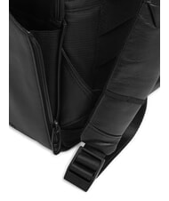 PIQUADRO RUSSEL Sac à dos pour ordinateur portable 14 pouces, en cuir Noir - Sacs à dos pour ordinateur portable - 3