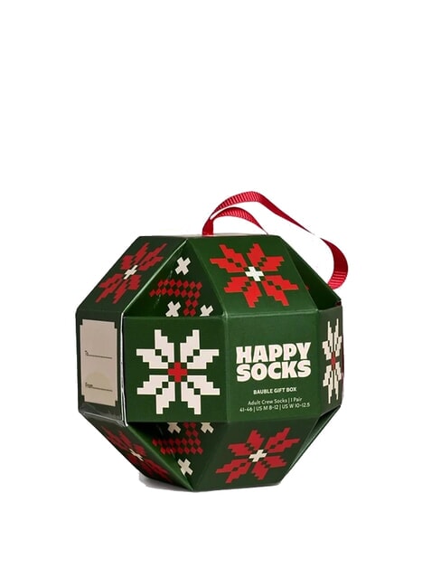 SNOWFLAKE Coffret cadeau de 1 paire de chaussettes vert foncé - Chaussettes pour hommes