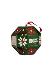 HAPPY SOCKS SNOWFLAKE Coffret cadeau de 1 paire de chaussettes vert foncé - Chaussettes pour hommes - 3