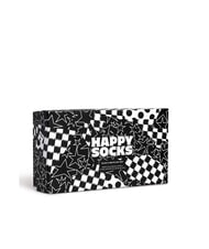 HAPPY SOCKS BLACK AND WHITE Coffret cadeau de 3 paires de chaussettes noir - Chaussettes Femme - 5