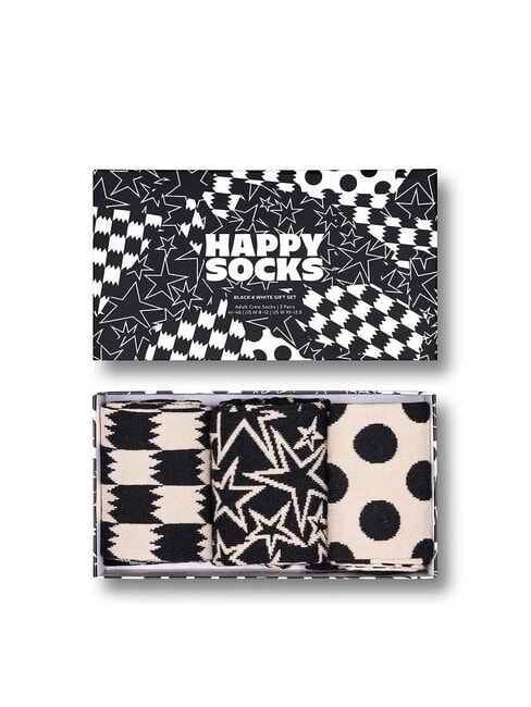 BLACK AND WHITE Coffret cadeau de 3 paires de chaussettes noir - Chaussettes Femme