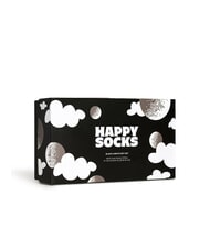 HAPPY SOCKS BLACK AND WHITE Coffret cadeau de 3 paires de chaussettes noir - Chaussettes pour hommes - 5