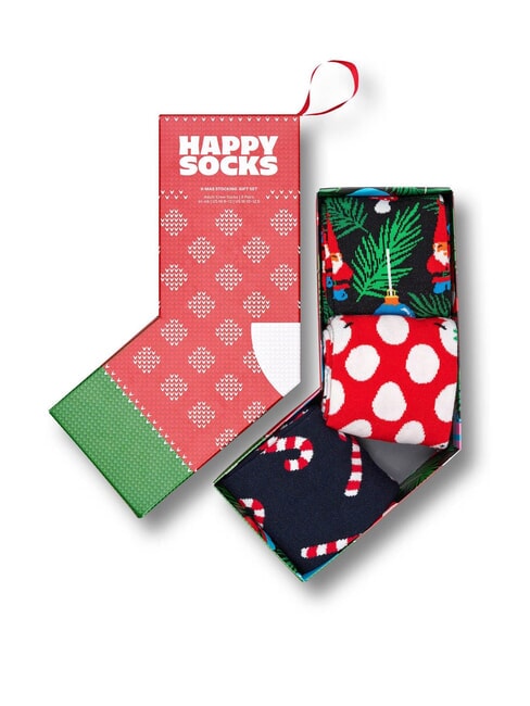 X-MAS Coffret cadeau de 3 paires de chaussettes multicolore - Chaussettes pour hommes