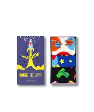 HAPPY SOCKS ELTON JOHN Coffret cadeau de 3 paires de chaussettes noir - Chaussettes pour hommes - 6