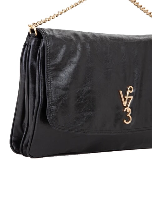 LOUISE Grand sac à bandoulière avec anse en chaîne noir - Sacs pour Femme