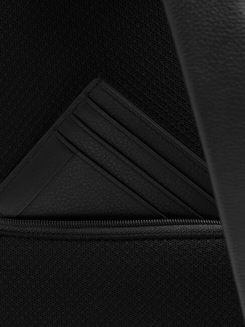 W137 Sac &agrave; dos en cuir &agrave; une &eacute;paule Noir - Sacs &agrave; dos pour ordinateur portable