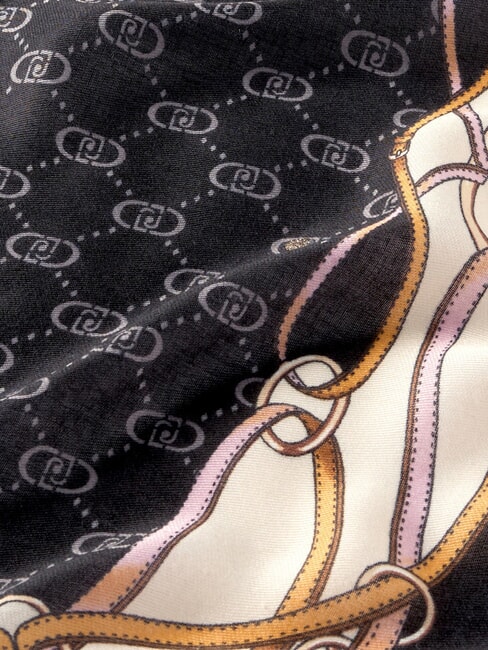 LOGO Étole avec imprimé NOIR - Écharpes