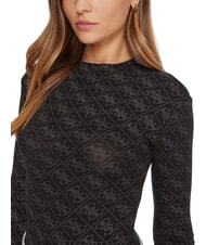 GUESS TEODORA Pull ras du cou à manches longues avec strass jetbla - Chandails pour femmes - 3