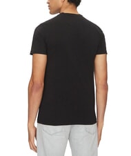 GUESS JOE SINGLE CREW NECK T-shirt extensible &agrave; manches courtes jetbla - T-shirt - 2