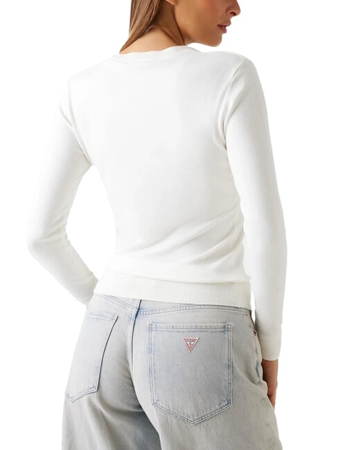 REYNA LOGO Pull col rond avec applications cremwhi - Chandails pour femmes