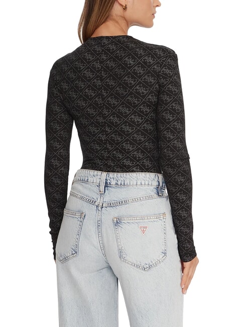 TEODORA Pull ras du cou &agrave; manches longues avec strass jetbla - Chandails pour femmes