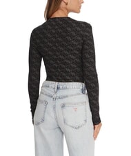 GUESS TEODORA Pull ras du cou &agrave; manches longues avec strass jetbla - Chandails pour femmes - 2