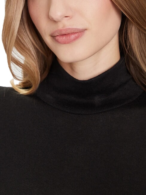 ANITA TURTLE Pull-over bruy&egrave;re noir de jais - Chandails pour femmes