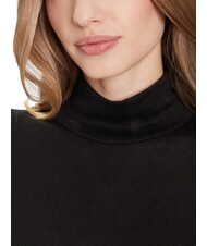 GUESS ANITA TURTLE Pull-over bruy&egrave;re noir de jais - Chandails pour femmes - 3