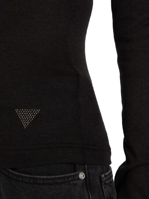 ANITA TURTLE Pull-over bruy&egrave;re noir de jais - Chandails pour femmes