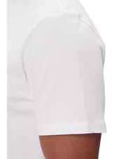 GUESS TRIANGLE LOGO T-shirt à manches courtes coupe régulière blanc pur - T-shirt - 4