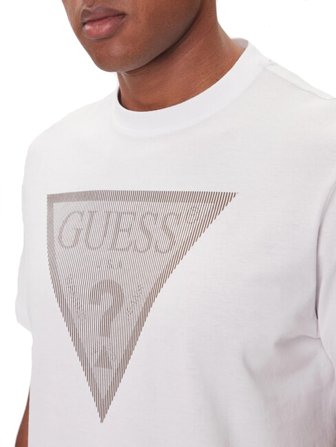 TRIANGLE LOGO T-shirt à manches courtes coupe régulière blanc pur - T-shirt