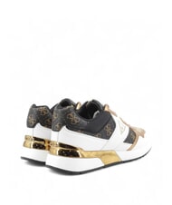 GUESS MICKAY Baskets Beige / Marron - Chaussures Femme - 4