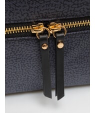 BORBONESE FLEXOS ZIP Mini sac &agrave; bandouli&egrave;re Noir - Sacs pour Femme - 3