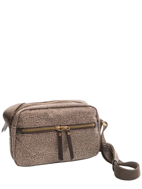 FLEXOS ZIP Mini sac &agrave; bandouli&egrave;re naturel op/brun fonc&eacute; - Sacs pour Femme