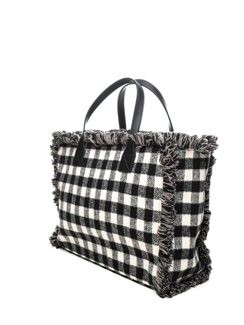 CALI TARTAN Sac à main avec bandoulière noir - Sacs pour Femme