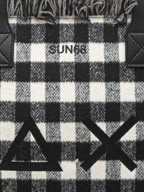 CALI TARTAN Sac à main avec bandoulière noir - Sacs pour Femme