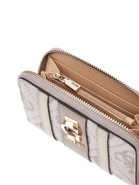 ERENIA Portefeuille moyen à fermeture éclair logo taupe foncé - Portefeuilles Femme