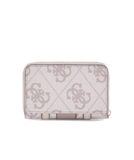 GUESS ERENIA Portefeuille moyen à fermeture éclair logo taupe foncé - Portefeuilles Femme - 3